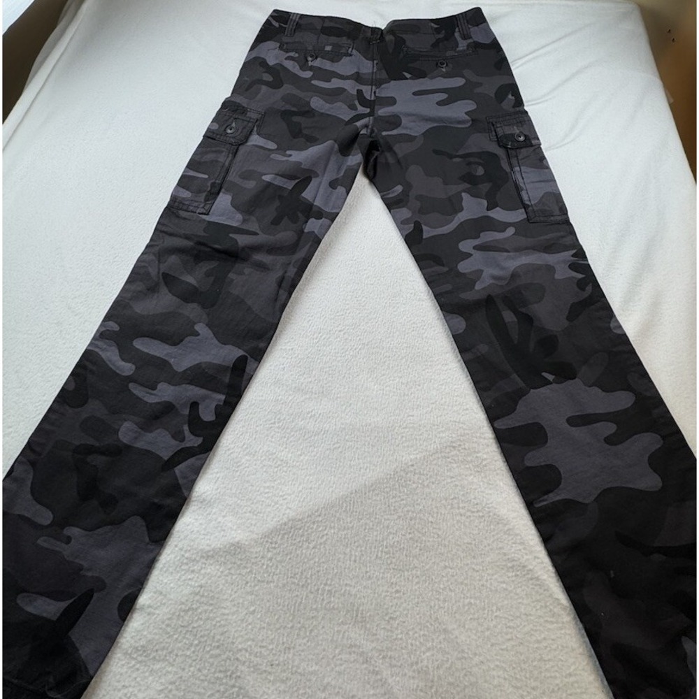 Route 66 NWT Black Grey Camo Ripstop Pants Size 34